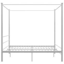 VidaXL Himmelbett Weiß Metall 200x200 Cm Bettrahmen 9 VidaXL Himmelbett Weiß Metall 200x200 Cm Bettrahmen -Mytoys Home Store 30065268 04