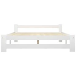 VidaXL Massivholzbett Weiß Kiefer 160x200 Cm Bettgestell 9 VidaXL Massivholzbett Weiß Kiefer 160x200 Cm Bettgestell -Mytoys Home Store 30065280 04