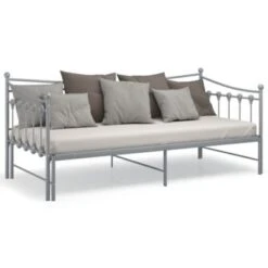 VidaXL Ausziehsofa Bettgestell Grau Metall 90x200 Cm Schlafsofa-Gestell 9 VidaXL Ausziehsofa Bettgestell Grau Metall 90x200 Cm Schlafsofa-Gestell -Mytoys Home Store 30065283 04