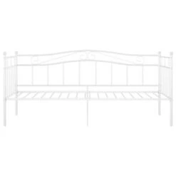 VidaXL Schlafsofa Bettgestell Weiß Metall 90x200 Cm Schlafsofa-Rahmen