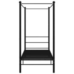 VidaXL Himmelbett Schwarz Metall 90x200 Cm Bettrahmen
