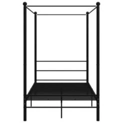 VidaXL Himmelbett Schwarz Metall 140x200 Cm Bettrahmen