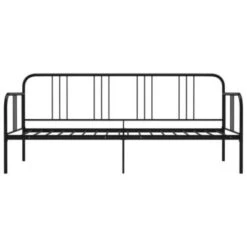 VidaXL Schlafsofa Bettgestell Schwarz Metall 90x200 Cm Schlafsofa-Rahmen