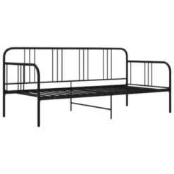 VidaXL Schlafsofa Bettgestell Schwarz Metall 90x200 Cm Schlafsofa-Rahmen 9 VidaXL Schlafsofa Bettgestell Schwarz Metall 90x200 Cm Schlafsofa-Rahmen -Mytoys Home Store 30065324 04
