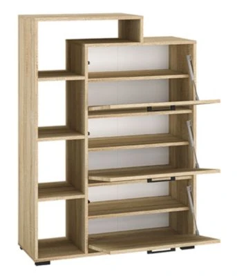 Feldmann-Wohnen Schuhschrank Caro Dielenschrank 90x34x126 Cm 3-türig 4 Feldmann-Wohnen Schuhschrank Caro Dielenschrank 90x34x126 Cm 3-türig – Bild 2