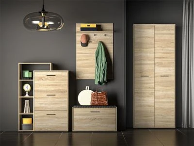 Feldmann-Wohnen Schuhschrank Caro Dielenschrank 90x34x126 Cm 3-türig 7 Feldmann-Wohnen Schuhschrank Caro Dielenschrank 90x34x126 Cm 3-türig – Bild 5