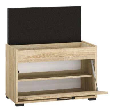 Feldmann-Wohnen Schuhbank Caro Sitzbank 70x34x48 Cm 1-türig 4 Feldmann-Wohnen Schuhbank Caro Sitzbank 70x34x48 Cm 1-türig – Bild 2