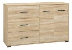 Feldmann-Wohnen Sideboard Caro Kommode 138x40x85 Cm 2-türig Mit 3 Schubladen