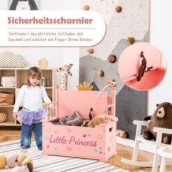 COSTWAY® 2 In 1 Spielzeugtruhe & Sitzbank 60 X 30 X 63cm -Mytoys Home Store 30169046 04