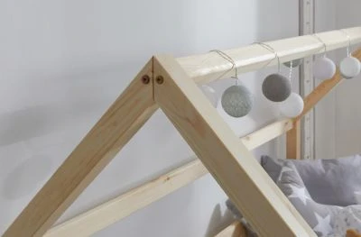 TICAA Kinderbett Hausbett "Kay" 80x160 Kiefer Natur 8 TICAA Kinderbett Hausbett "Kay" 80x160 Kiefer Natur – Bild 6