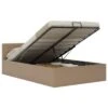 VidaXL Stauraumbett Hydraulisch Cappuccino-Braun Kunstleder 140×200 Cm Stauraumbett -Mytoys Home Store 30201704 01