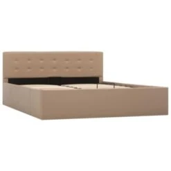 VidaXL Stauraumbett Hydraulisch Cappuccino-Braun Kunstleder 140×200 Cm Stauraumbett -Mytoys Home Store 30201704 05