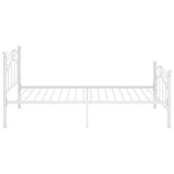 VidaXL Bett Weiß Metall 100x200 Cm Bettgestell