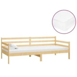 VidaXL Tagesbett Mit Matratze 90x200 Cm Kiefer Massivholz Tagesbett 8 VidaXL Tagesbett Mit Matratze 90x200 Cm Kiefer Massivholz Tagesbett -Mytoys Home Store 30201776 03
