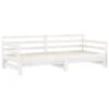 VidaXL Ausziehbares Tagesbett 2x(90x200) Cm Weiß Massivholz Kiefer Tagesbett -Mytoys Home Store 30201957 01