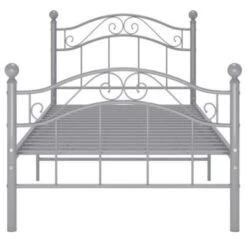 VidaXL Bett Grau Metall 100x200 Cm Bettgestell -Mytoys Home Store 30202117 04