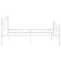VidaXL Bett Weiß Metall 120x200 Cm Bettgestell