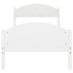 VidaXL Massivholzbett Weiß Kiefer 100x200 Cm Bettgestell
