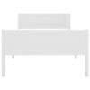 VidaXL Massivholzbett Kiefer Weiß 100x200 Cm Bettrahmen -Mytoys Home Store 30202661 01