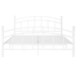 VidaXL Bettgestell Weiß Metall 140x200 Cm Bettgestell 9 VidaXL Bettgestell Weiß Metall 140x200 Cm Bettgestell -Mytoys Home Store 30202928 04