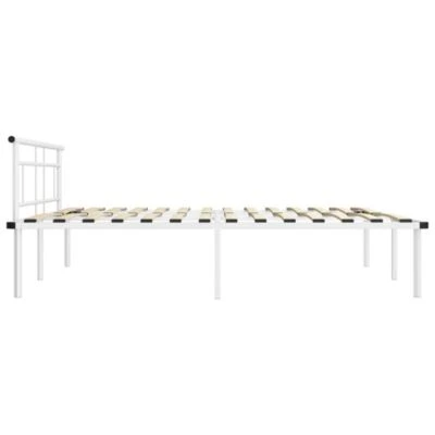 VidaXL Bettgestell Weiß Metall 200x200 Cm Bettgestell 3 VidaXL Bettgestell Weiß Metall 200x200 Cm Bettgestell