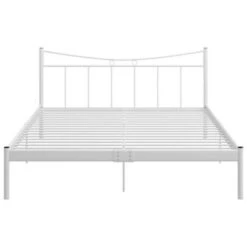 VidaXL Bettgestell Weiß Metall 140x200 Cm Bettrahmen 9 VidaXL Bettgestell Weiß Metall 140x200 Cm Bettrahmen -Mytoys Home Store 30203076 04