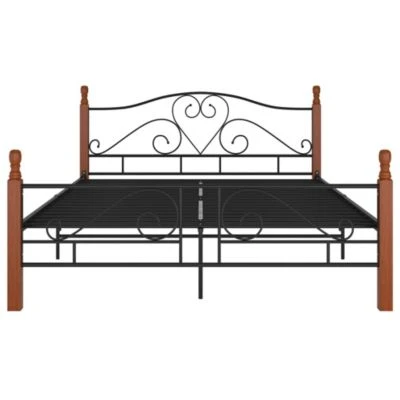 VidaXL Bettgestell Schwarz Metall 140x200 Cm Bettgestell 6 VidaXL Bettgestell Schwarz Metall 140x200 Cm Bettgestell – Bild 4
