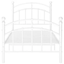VidaXL Bettgestell Weiß Metall 100x200 Cm Bettgestell 9 VidaXL Bettgestell Weiß Metall 100x200 Cm Bettgestell -Mytoys Home Store 30203185 04