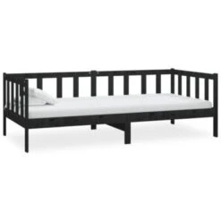 VidaXL Tagesbett Schwarz Kiefer Massivholz 90x200 Cm Tagesbett 8 VidaXL Tagesbett Schwarz Kiefer Massivholz 90x200 Cm Tagesbett -Mytoys Home Store 30227363 03