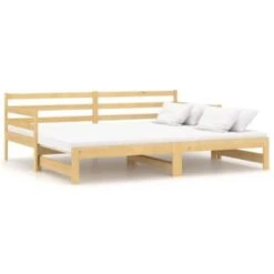 VidaXL Tagesbett Ausziehbar Kiefer Massivholz 2x(90x200) Cm Tagesbett 8 VidaXL Tagesbett Ausziehbar Kiefer Massivholz 2x(90x200) Cm Tagesbett -Mytoys Home Store 30227396 03