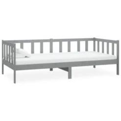 VidaXL Tagesbett Grau Kiefer Massivholz 90x200 Cm Tagesbett 8 VidaXL Tagesbett Grau Kiefer Massivholz 90x200 Cm Tagesbett -Mytoys Home Store 30227423 03