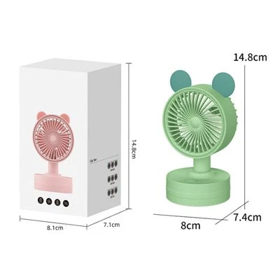 Brighten 1PC Desktop Kleinen Mini-Ventilator Drei Geschwindigkeiten Desktop USB Wiederaufladbare Student Buero Leise Cartoon Kleinen Elektrischen Ventilator 8 Brighten 1PC Desktop Kleinen Mini-Ventilator Drei Geschwindigkeiten Desktop USB Wiederaufladbare Student Buero Leise Cartoon Kleinen Elektrischen Ventilator – Bild 6
