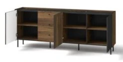 Feldmann-Wohnen Kommode Sideboard Pereto 200x40x78cm 3-türig Mit 3 Schubladen -Mytoys Home Store 30353708 03