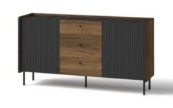 Feldmann-Wohnen Kommode Sideboard Pereto 150x40x78cm 2-türig Mit 3 Schubladen