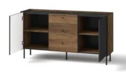 Feldmann-Wohnen Kommode Sideboard Pereto 150x40x78cm 2-türig Mit 3 Schubladen -Mytoys Home Store 30353726 03