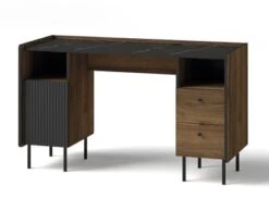 Feldmann-Wohnen Schreibtisch Bürotisch Pereto 135x55x79cm 1-türig 2 Schubladen
