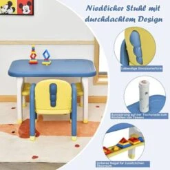 COSTWAY® 3 Tlg. Kindersitzgruppe Mit Bausteinen Dinosaurierdesign 10 COSTWAY® 3 Tlg. Kindersitzgruppe Mit Bausteinen Dinosaurierdesign -Mytoys Home Store 30417044 03