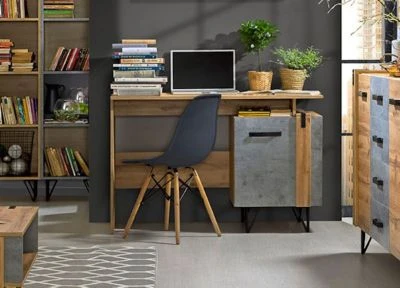 Feldmann-Wohnen Schreibtisch Bürotisch Milenium 120x55cm Mit 1 Tür 4 Feldmann-Wohnen Schreibtisch Bürotisch Milenium 120x55cm Mit 1 Tür – Bild 2