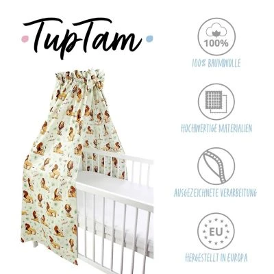 TupTam Babybett Himmel Mit Schleifchen Für Kinder 4 TupTam Babybett Himmel Mit Schleifchen Für Kinder – Bild 2