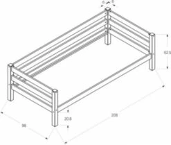 Polini-kids Etagenbett Kinderbett MARK 200x90 Cm Buchenholz Massiv Weiß -Mytoys Home Store 30551962 06