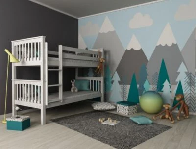Polini-kids Etagenbett Kinderbett DAVID 200x90 Cm Mit Zusatzbett-Bettkasten Buchenholz Massiv Weiß 6 Polini-kids Etagenbett Kinderbett DAVID 200x90 Cm Mit Zusatzbett-Bettkasten Buchenholz Massiv Weiß – Bild 4