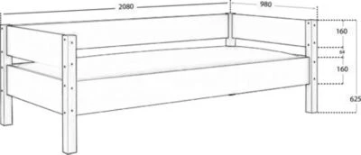 Polini-kids Hochbett Kinderbett LOLLIPOP 200x90 Cm Buchenholz Massiv Grau 8 Polini-kids Hochbett Kinderbett LOLLIPOP 200x90 Cm Buchenholz Massiv Grau – Bild 6