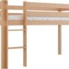 Polini-kids Hochbett Kinderbett TIM 200x90 Cm Buchenholz Massiv Natur -Mytoys Home Store 30551998 01
