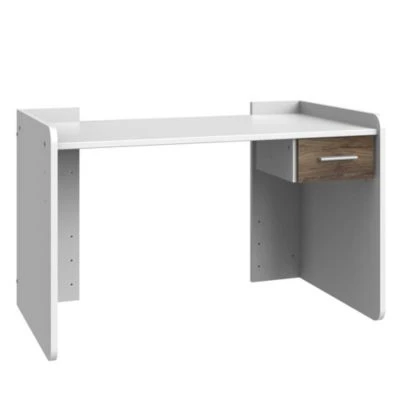 LOMADO® Schreibtisch Jugendzimmer Höhenverstellbar JOHANNESBURG-43 In Weiß Mit Eiche Nb., B/H/T: Ca. 124/77/70 Cm 3 LOMADO® Schreibtisch Jugendzimmer Höhenverstellbar JOHANNESBURG-43 In Weiß Mit Eiche Nb., B/H/T: Ca. 124/77/70 Cm