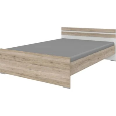 LOMADO® Teenager Bettgestell JOHANNESBURG-43 In Eiche Nb. Mit Weiß, B/H/T: Ca. 146/71/204 Cm 3 LOMADO® Teenager Bettgestell JOHANNESBURG-43 In Eiche Nb. Mit Weiß, B/H/T: Ca. 146/71/204 Cm