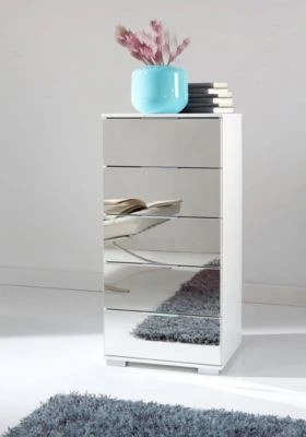 Wimex Schubladenkommode Easy Plus Schlafzimmerkommode 49cm Mit 5 Schubladen & Spiegelfront 4 Wimex Schubladenkommode Easy Plus Schlafzimmerkommode 49cm Mit 5 Schubladen & Spiegelfront – Bild 2