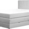 Feldmann-Wohnen Boxspringbett Polsterbett Rouen 140x200cm Mit Topper Bettkasten