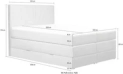 Feldmann-Wohnen Boxspringbett Polsterbett Rouen 140x200cm Mit Topper Bettkasten -Mytoys Home Store 30596555 05