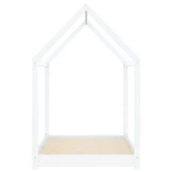 VidaXL Kinder-Bettgestell Weiß Massivholz Kiefer 90 X 200 Cm Kinder Bettrahmen