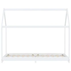 VidaXL Kinder-Bettgestell Weiß Massivholz Kiefer 90 X 200 Cm Kinder Bettrahmen -Mytoys Home Store 30719169 04